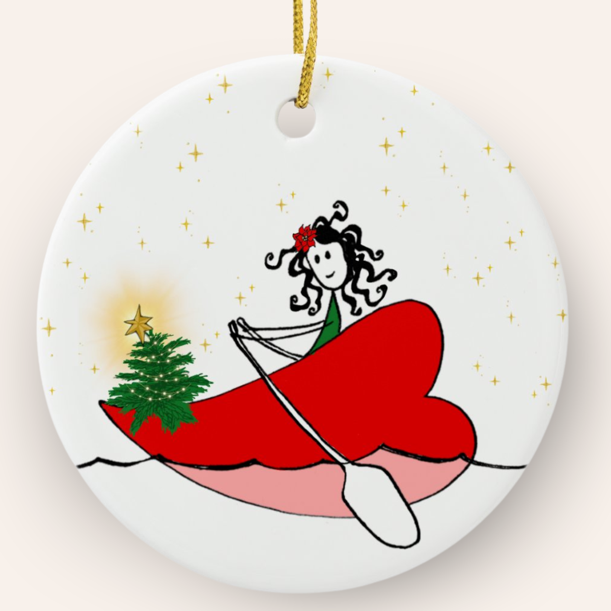 Christmas Wishes Afloat | Loreen Loves Holiday Ornament