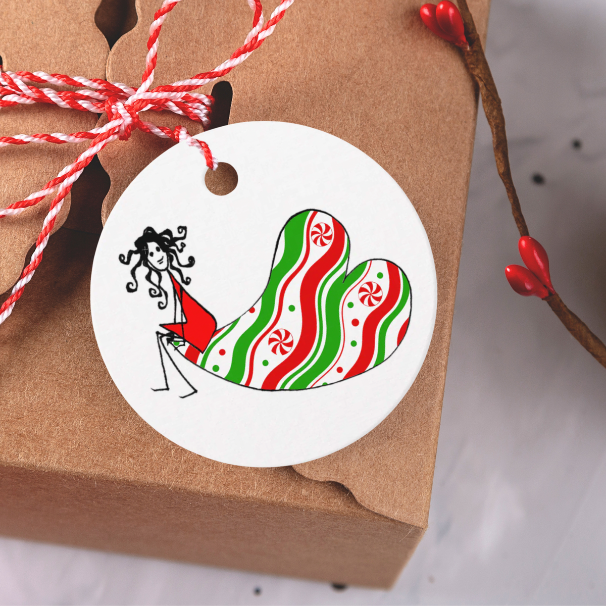 Peppermint Wishes | Loreen Loves Holiday Gift Tags