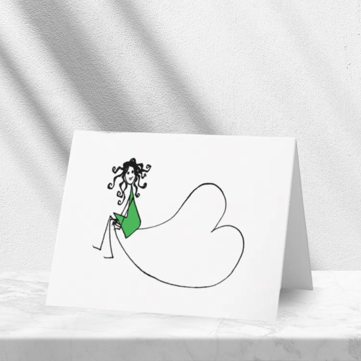 Green Is Good | Loreen Loves Note Card
