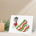 Peppermint Wishes | Loreen Loves Holiday Greeting Card