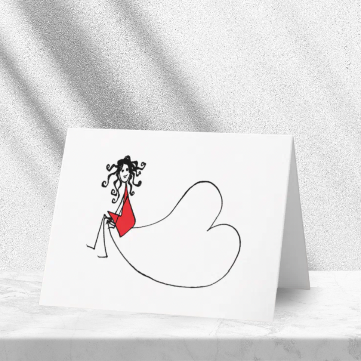 Filled With Love | Red Loreen Loves Note Card