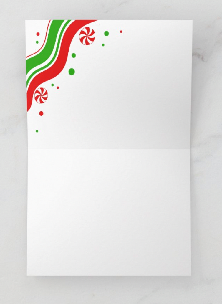Peppermint Wishes | Loreen Loves Holiday Greeting Card